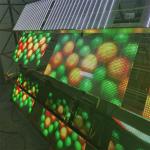 P10 advertisement display indoor flexibility on glass transparentSMD2121 5V LED