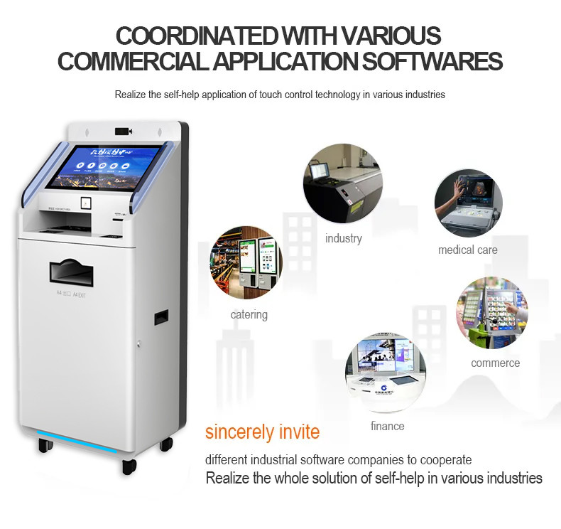 32 inch oem customized smart touch screen self service print terminal Kiosk