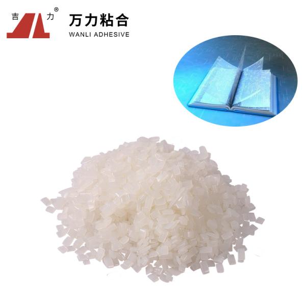 Transparent Hot Melt Book Binding Adhesive , Flaky EVA Based Hot Melt Adhesive