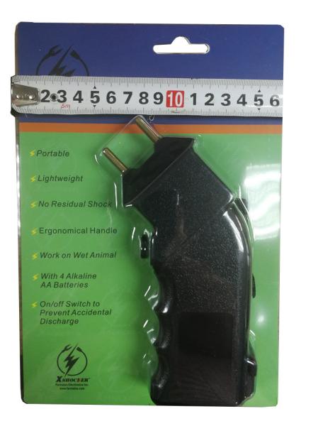 ABS Battery Operated Cattle Prod / Electric Stock Prodders Black Ergonomic