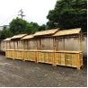 Buy cheap 220x160cm Tiki Bar Bamboo Bench Bar With Waterproof Roof Chairs Outdoor from wholesalers