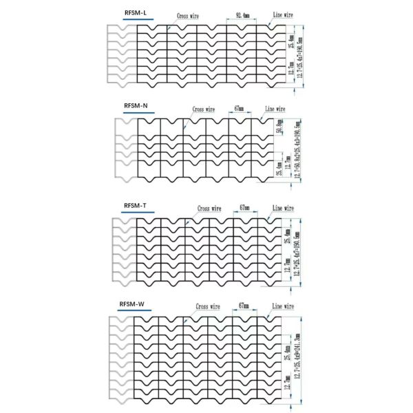 6Lines Welded Galvanized Pipeline Coating Mesh 2.3mm 2.7mm For Subsea Gas And Oil Pipeline