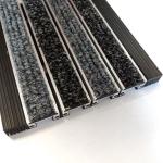 Shopping Mall Supermarket Aluminum Entrance Mats For Schools Black Grey