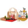 Buy cheap Classic Barn Play Set - Wooden Farm Toys For Toddlers - Farm Animals - Farmer's Barn With Carry Handle from wholesalers