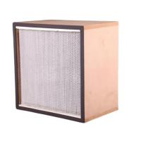 Buy cheap 99.99% High Capacity Wood Frame HEPA Filter For Mashroom House product