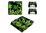 Novelty 420 Lifestyles Ps4 Slim Game Machine Sticker Hemp Leaf Series