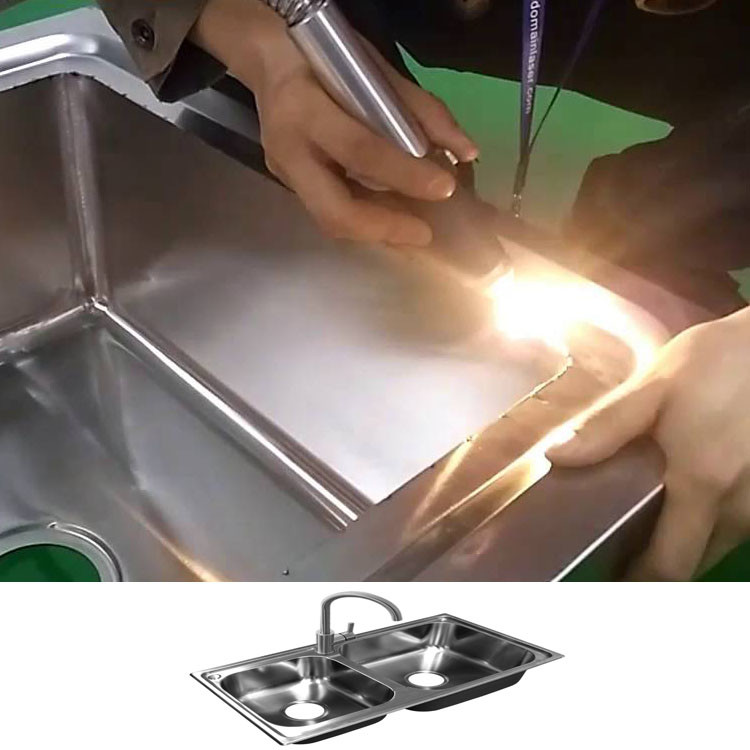 CE Stainless Steel Welding Equipment , Kitchen Sink Laser Soldering Machine