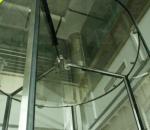 12mm Aluminum Alloy Automatic Revolving Door For Hotel ISO9001
