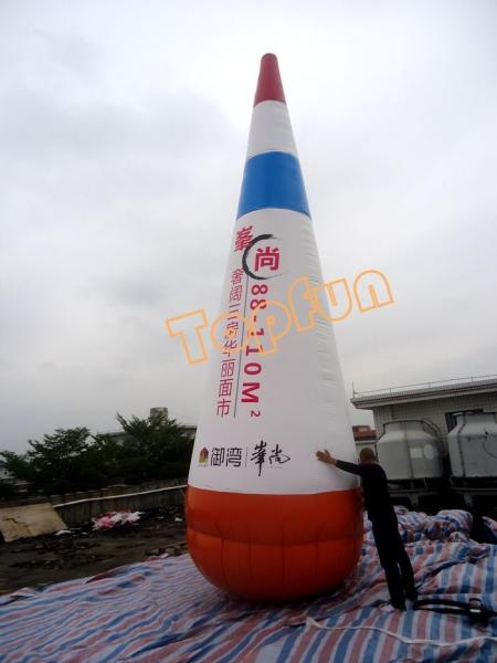 Buy cheap Conical PVC Airtight Inflatable Advertising Products With Custom Logo / Artwork from wholesalers