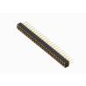 Buy cheap Straight Black Female Pin Header Connector 2.54 Mm Dual Row 180 Degree from wholesalers