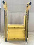 RemovableTraffic Yellow Portable Vehicle Barricades With Wheels