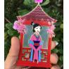 Buy cheap Zinc Alloy Gold Plating Translucent pin badge with satained glass from wholesalers
