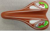Buy cheap Gel Padding Brown Leather Bike Saddle Very Comfortable Shock Absorption from wholesalers