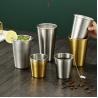Buy cheap 16 Ounce Stainless Steel Pint Cup Set Of 4 Healthy Unbreakable Stack-Able Drinking Glasses Beer Mug For Bar Home Outdoor from wholesalers