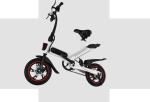 White / Black / Red Fold Up Electric Bike , Electric Mini Bike For Adults