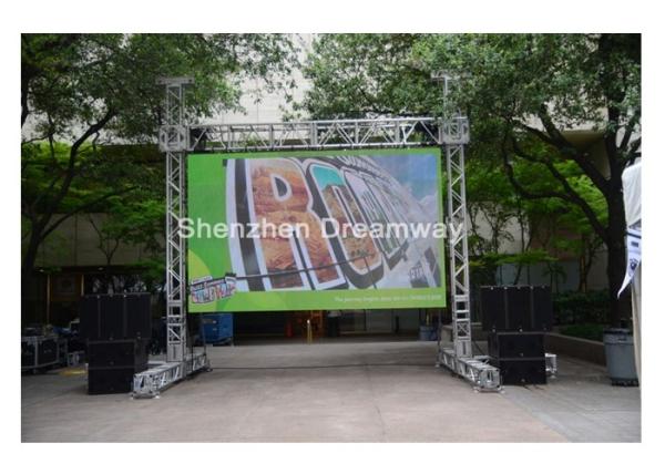 Buy cheap S-VIDEO HDMI DVI Outdoor LED Screen Rental PH12 DIP346 With Waterproof Aluminum LED Box from wholesalers