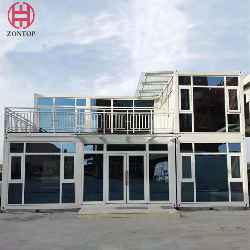 Zontop New Products Modular Mobile Office Building Flat Pack Houses Prefabricated Container Homes