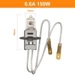150 Watt Quartz Halogen Bulb GY9.5 6.6A Airport Airfield PK30D W/Male Flat
