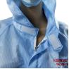 Buy cheap Unisex 5mm Stripe ESD Anti Static Smock For Class 100 Cleanroom from wholesalers