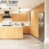 Buy cheap Modular Vietnam PET Surface Finish Customized Kitchen Cabinet MDF Material for European Simplicity from wholesalers