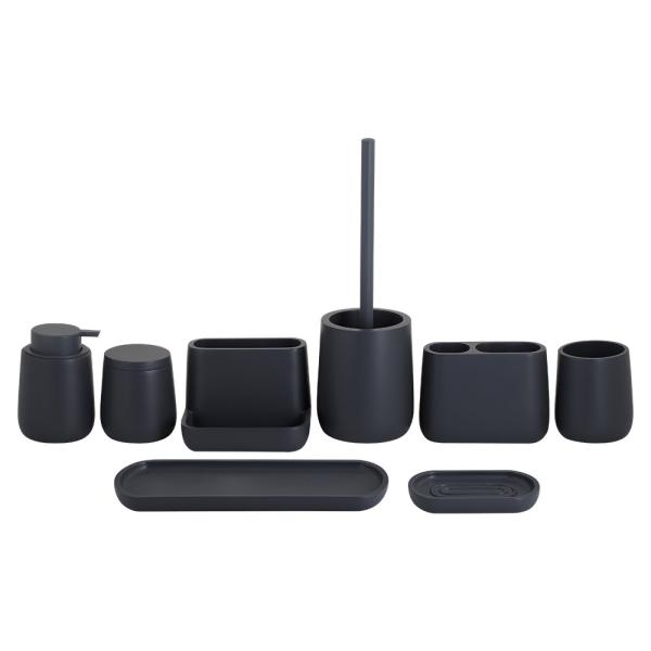 Buy cheap Classic Style Polyresin Bathroom Countertop Shower Accessories Sets Grey With Matched Parts from wholesalers