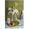 Buy cheap Indoor Decoration "Horizontal stripes" Embossed Amber Ion Plating Vase Colored Glass Vase from wholesalers
