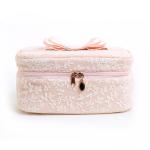uxury Lace Cylinder Bucket Make Up Artist Case Travel Foldable