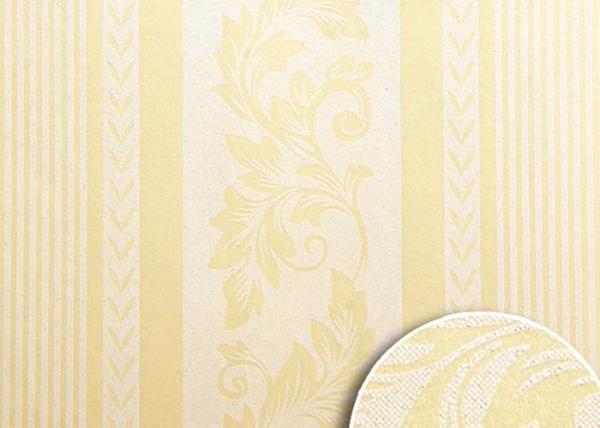 Buy cheap Natural Materials Low Price Wallpaper , Yellow Striped Wallpaper For Living Rooms from wholesalers