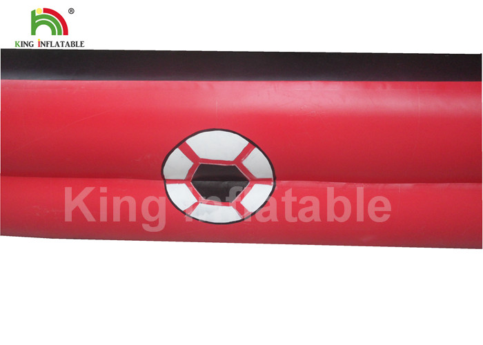 Portable Red Green Inflatable Sports Games / 25 * 10m Inflatable Football Court