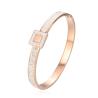 Buy cheap Durable 14 Karat Gold Rhinestone Bracelet Light Luxury Square Rhinestone Bangle from wholesalers
