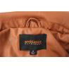 Buy cheap Water Resistant Coffee Faux Leather Bomber Jacket Womens 100% Polyurethane from wholesalers