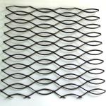 Black Iron Steel Raised Expanded Metal Flattened Expanded Metal For Construction