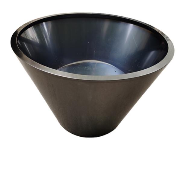 Buy cheap High fashion glossy glazed black big flower pot outdoor round from wholesalers