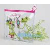 Buy cheap pencil packing slider zipper pvc plastic bag, student/children traveling EVA bag, Cosmetic Pouch good quality with zippe from wholesalers