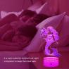Buy cheap Portable Acrylic Mermaid 3D Lamp RGB LED 16 Colors Smart Touch from wholesalers