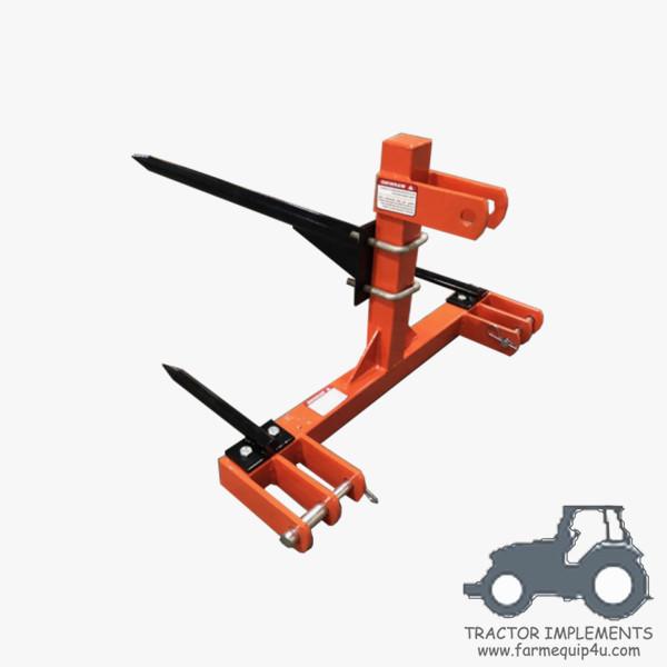 BS1200 -3 Point Bale Spear With Tractors Cat.2, Farm Implements Hay Spear For