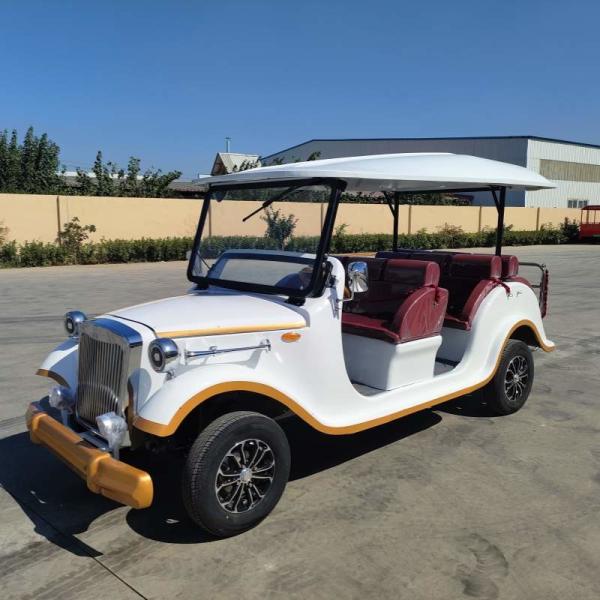 Buy cheap 8 Seater Electric Classic Golf Cart White Outdoor Vintage Car Lithium Battery Manufacturer Wholesale from wholesalers