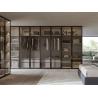 Buy cheap Fitted Modern Glass Wardrobe with Display Shelf Industrial Style Closet from wholesalers