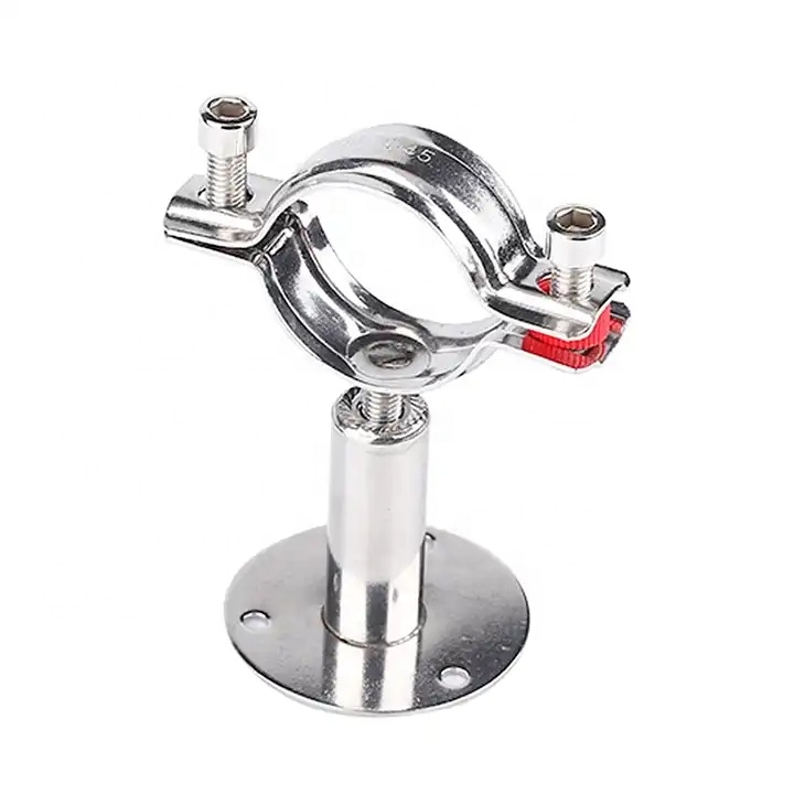Full 304 Round Pipe Holder Hanger Clamp for Stainless Steel 201 304 316 Sanitary Tubes