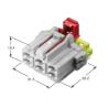 Buy cheap 3mΩMax Automotive Electrical Connectors , Electrical Wire Connectors MG610885 from wholesalers