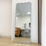 Decorative Bedroom Frameless Floor Length Mirror Wavy cheval