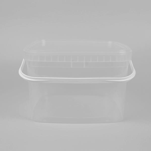 Buy cheap OEM ODM Welcome 3L Transparent Plastic Bucket Clear Square Bucket For Food Pastry from wholesalers