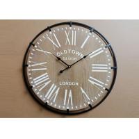 Buy cheap A0105 White Washed Numerals AA Battery Decorative Wooden Clocks product