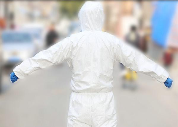 Buy cheap Anti Epidemic Disposable Hooded Coveralls Chemical Resistant Coveralls from wholesalers