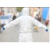 Buy cheap Anti Epidemic Disposable Hooded Coveralls Chemical Resistant Coveralls from wholesalers