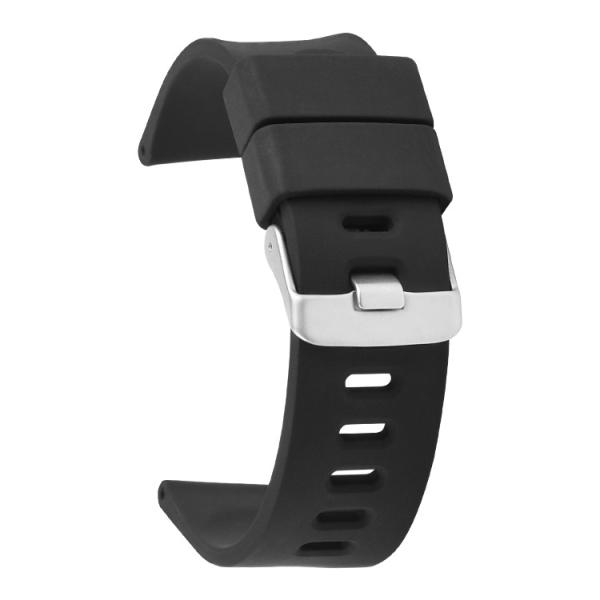 Buy cheap Stylish Black Silicon Rubber Watch Band Mens Adjustable Watch Strap 20mm from wholesalers