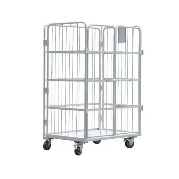 Buy cheap Warehouse Collapsible Cart Trolley Load Bearing 500kg Zinc Plated Roll Cage Car Tool from wholesalers