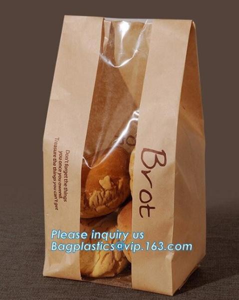 Buy cheap Chinese New Design Hot Sale Custom Printed Pharmacy White Kraft Paper Bag Bread Paper Bag,stand up kraft paper bread bag from wholesalers