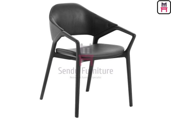 Buy cheap H81cm Ash Wood Restaurant Chairs Artisanal Fabrication With Armrests from wholesalers