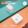 Buy cheap Single Port QC3.0 2A 18W USB Charger Kits Universal White Color from wholesalers